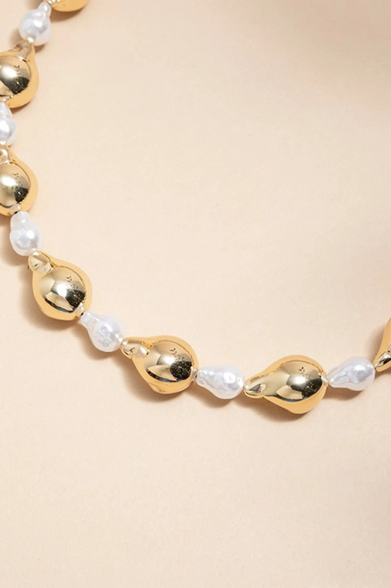 Sharon Pearl Gold Strand Necklace