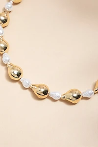Sharon Pearl Gold Strand Necklace