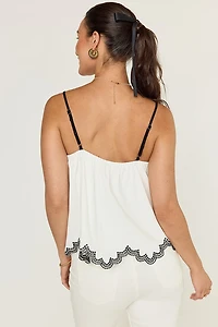 Mia Floral Border Tank Top