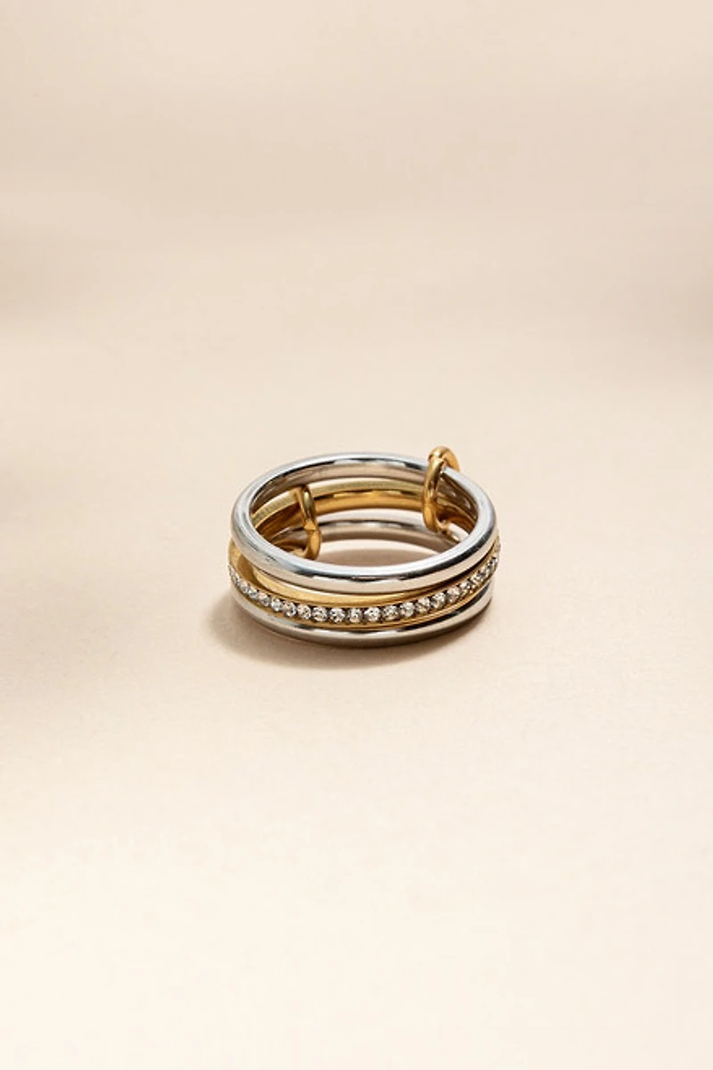 Betty Stainless Steel Interlocked Ring