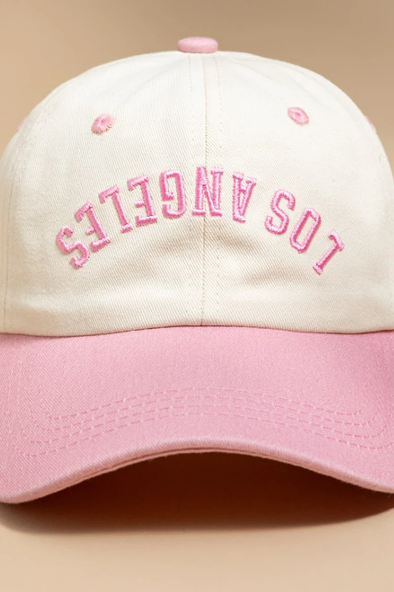 Upside Down LA Baseball Hat