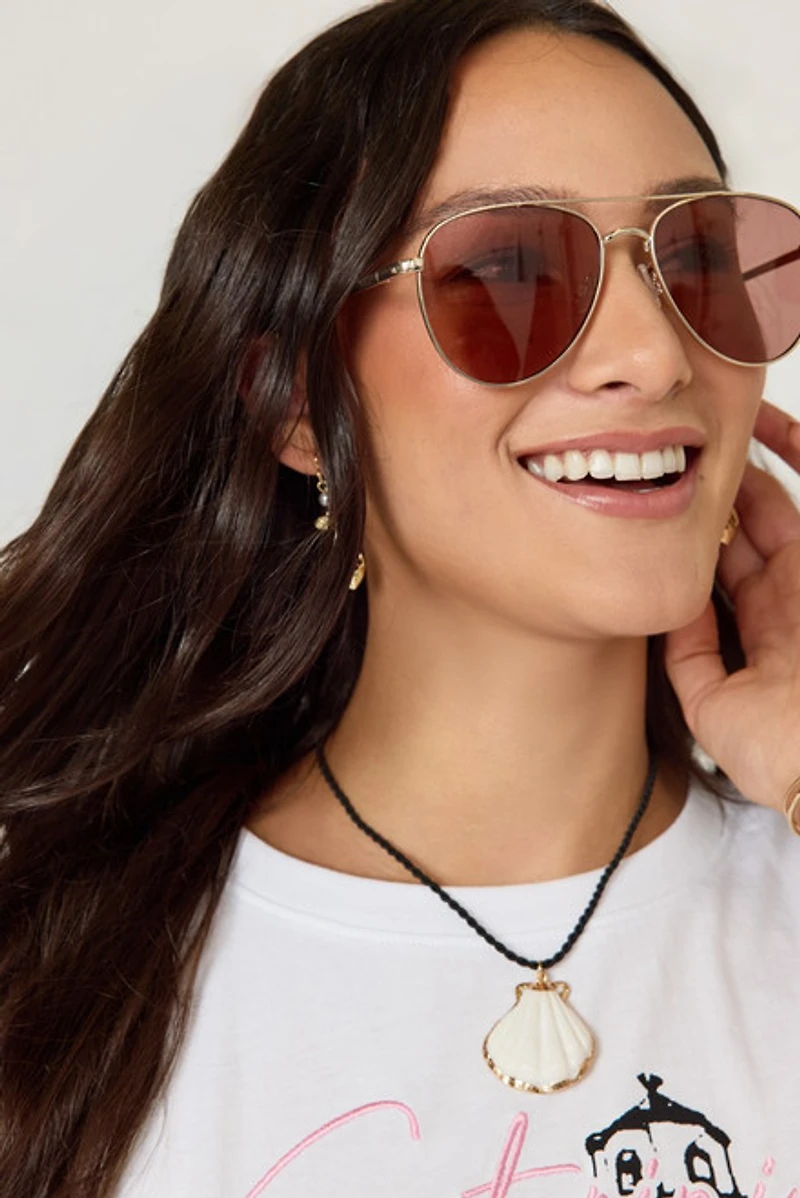 Mary Top Bar Aviator Sunglasses