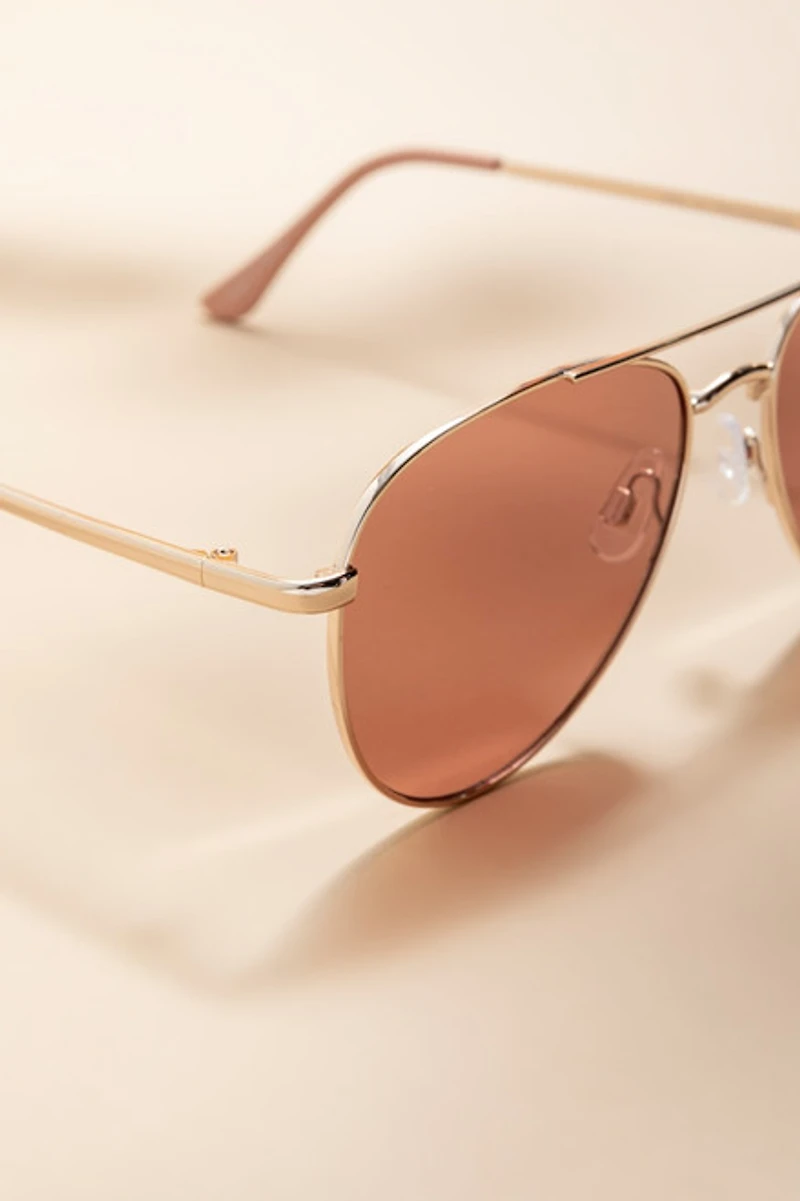 Mary Top Bar Aviator Sunglasses