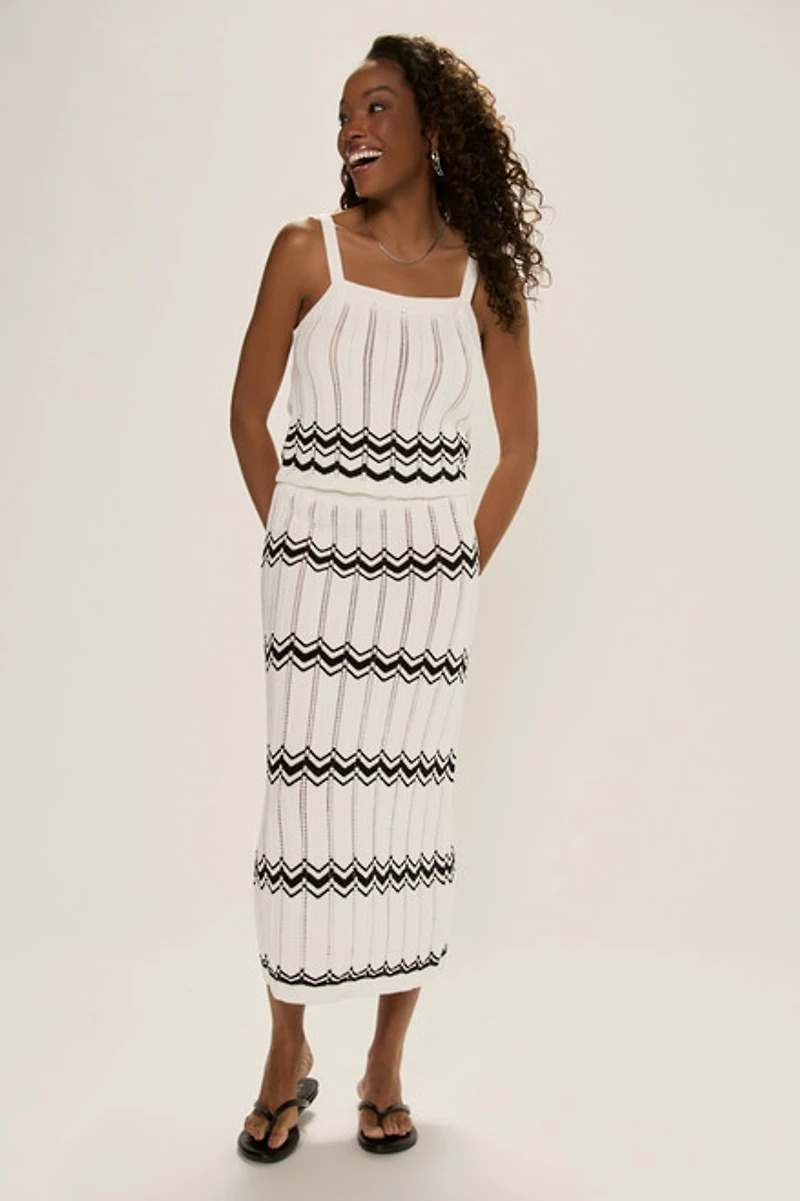 Connie Chevron Striped Tank Top