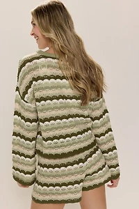 Tracey Striped Chevron Sweater