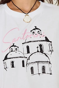 Santorini Embroidered Tee