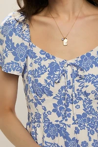 Alexis Ruffled Floral Mini Dress