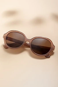 Carol Frosted Round Sunglasses