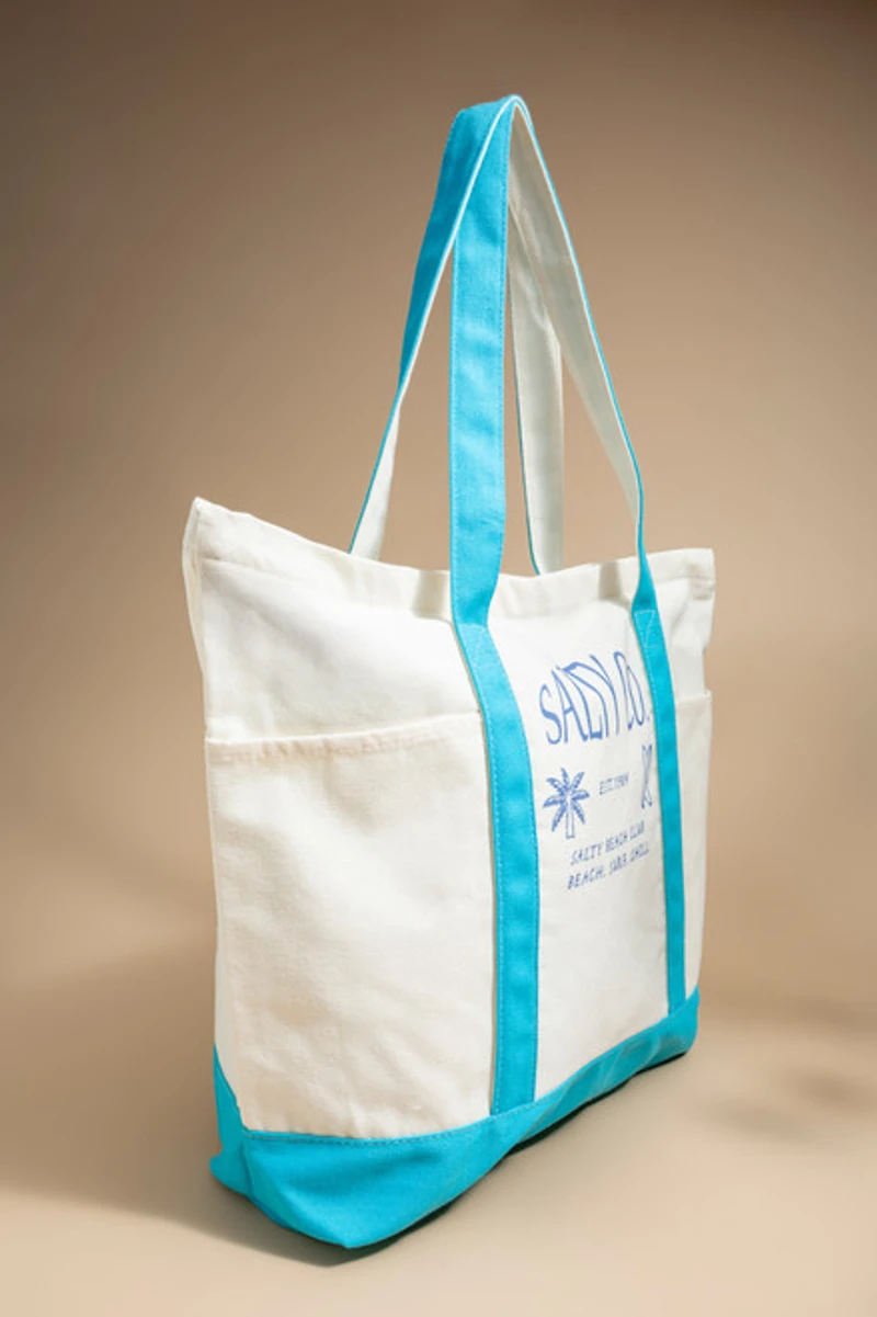 Salty Beach Club Tote Bag