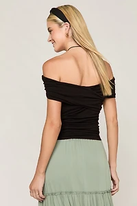 Claire Off Shoulder Wrap Top