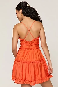 Mindy Ruffle Tiered Mini Dress