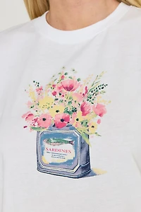 Sardine Floral Graphic Tee