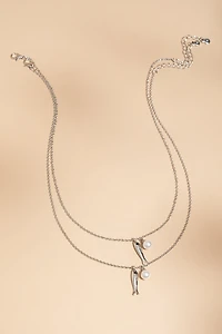 You And Me Sardine Pendant Necklace Set