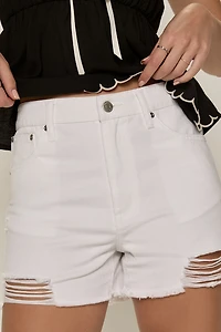 Lara Distressed Denim Shorts