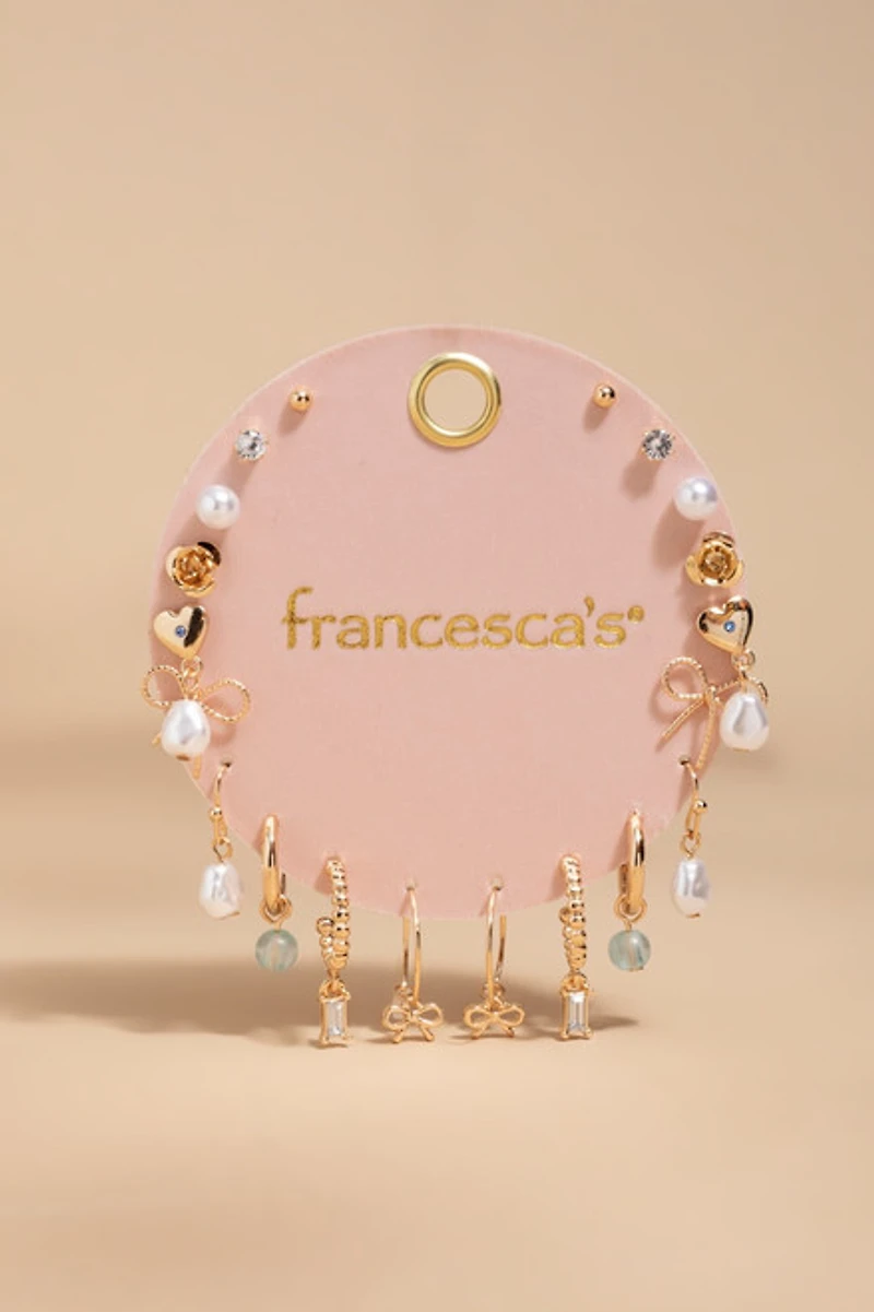 Allie Bows and Pearls Earring Pack