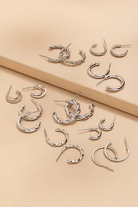 Esme Silver Hoop Earring Pack