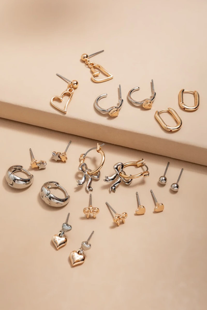 Drew Bows and Hearts Earring Pack