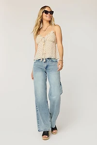 Jamie Polka Dot Sleeveless Top