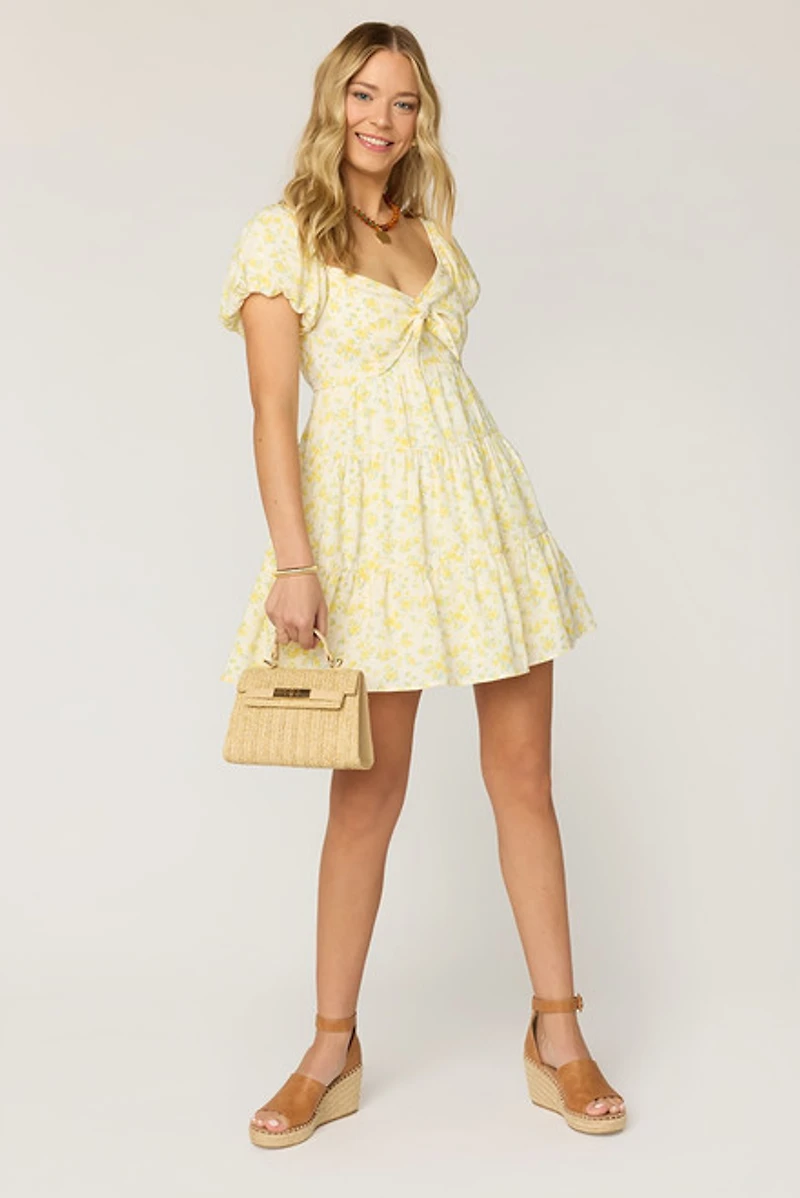Sabrina Floral Puff Sleeve Mini Dress