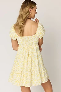 Sabrina Floral Puff Sleeve Mini Dress