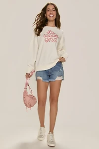 Le Weekend Embroidered Sweatshirt