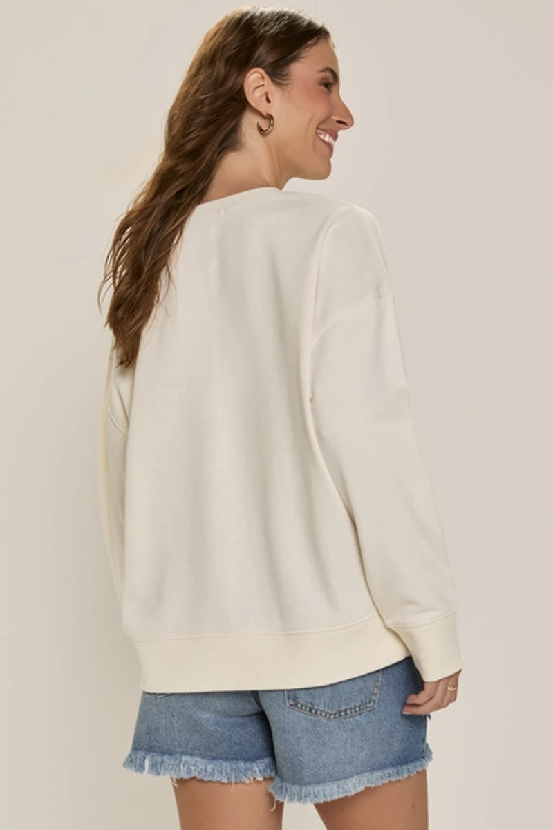 Le Weekend Embroidered Sweatshirt