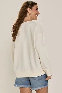 Le Weekend Embroidered Sweatshirt