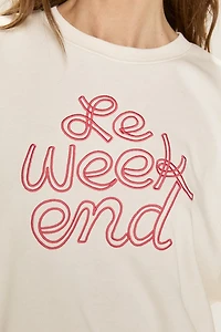 Le Weekend Embroidered Sweatshirt