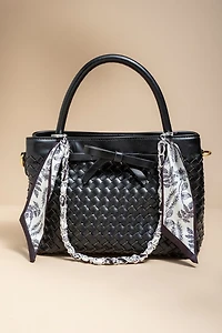 Layla Satin Scarf Bag Charm