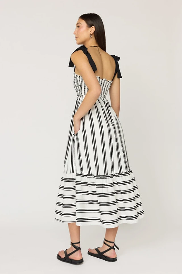 hello lovely striped midi dress Free People Hello Lovely Striped Midi Dress