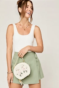 Jessie Round Floral Crossbody Bag