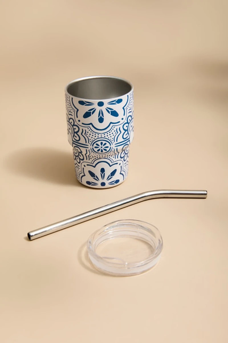 Blue Tile 2oz Tumbler