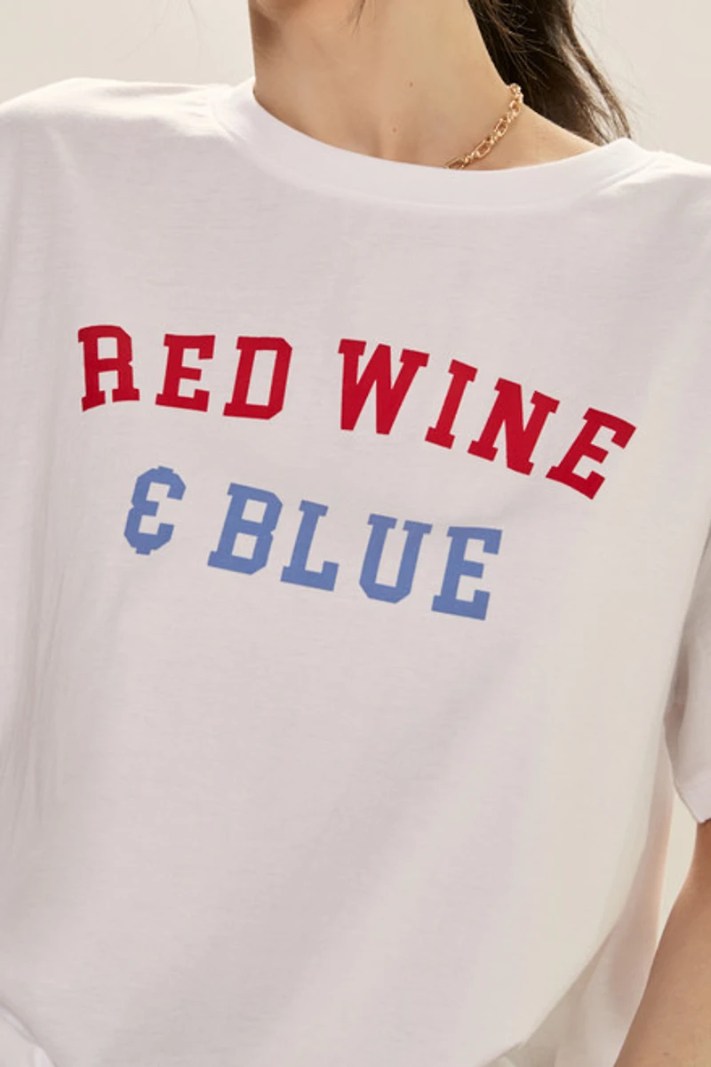Red Wine And Blue Graphic Tee