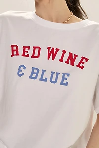 Red Wine And Blue Graphic Tee