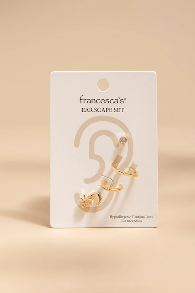 Dara Celestial Ear Scare Earring Set