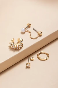 Naomi Pearl Ear Scape Set