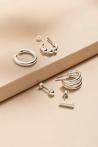 Patti Silver Chunky Ear Scape Set