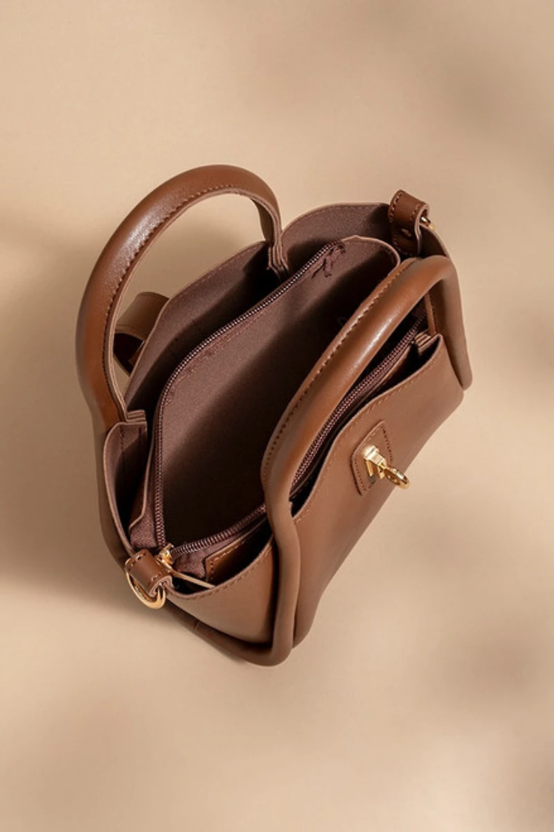 Alex Vegan Leather Handbag with Scarf