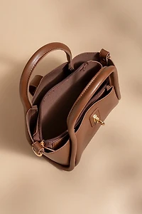 Alex Vegan Leather Handbag with Scarf