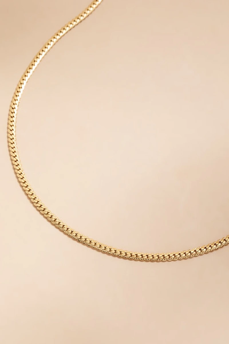 Carry Stainless Steel Gold Curbchain Necklace