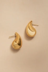 Mia Stainless Steel Gold Teardrop Earrings