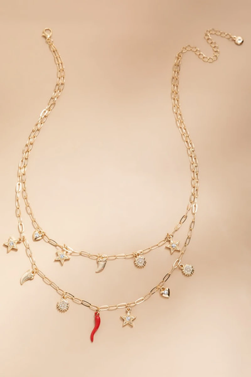 Lana Layered Charm Necklace