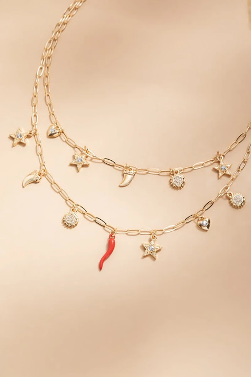 Lana Layered Charm Necklace