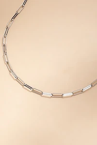 Ursula Stainless Steel Paperclip Chain Necklace