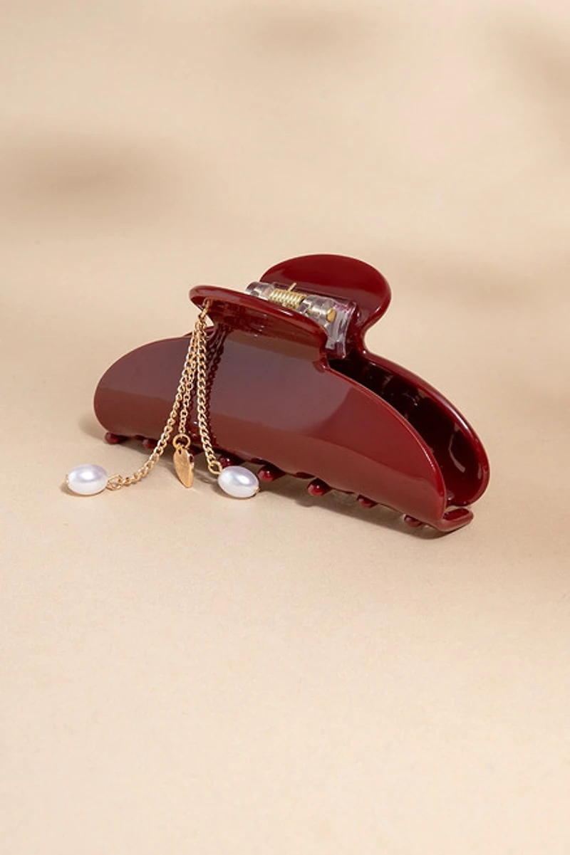 Molly Heart Charm Hair Claw