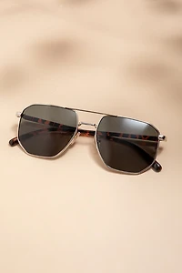 Cate Angular Aviator Sunglasses