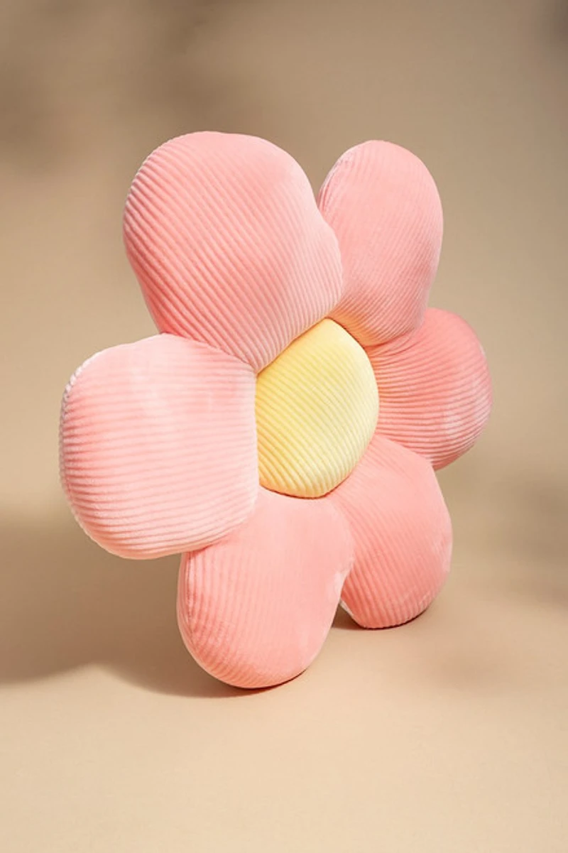 Pink Daisy Throw Pillow