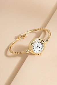 Brandie Wire Cuff Wristwatch