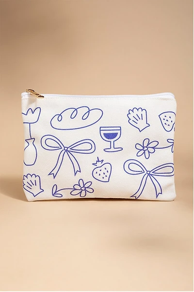 Bows and Berries Canvas Pouch