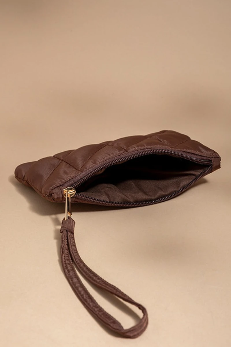 Tanya Puffy Quilted Wristlet